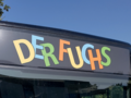 dekorativ, Front des Medienbusses Fuchs