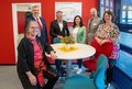 Foto von  Dr. Monika Gerig-Leifeld (stellvertretende BTI-Leiterin), BTI-Leiter Edelbert Jansen, Landrat Hans-Jürgen Petrauschke, Lena Agop vom Hochbauamt des Rhein-Kreises Neuss, Dezernent für Schule und Kultur beim Rhein-Kreis Neuss Tillmann Lonnes und Petra Heinen-Dauber, Amtsleiterin für Schulen und Kultur beim Rhein-Kreis Neuss