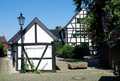 Fachwerkbau: Außenansicht des Sandbauernhof Liedberg