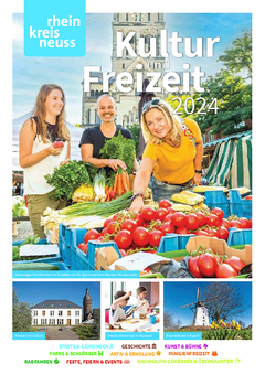 Titelbild des Kultur- & Freizeitführers Rhein-Kreis Neuss
