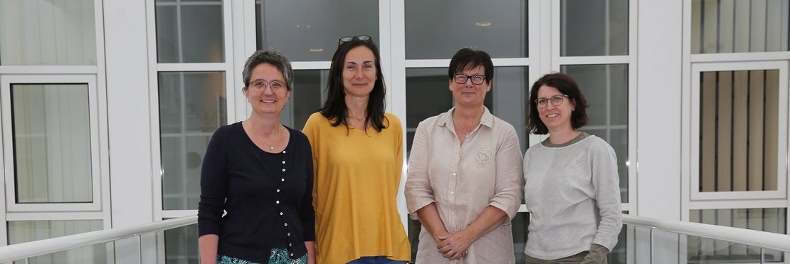 Der kinder- und jugendärztliche Dienst des Kreisgesundheitsamts setzt auf „prokita maxi“. Foto von Dr. Jutta Heister, Claudia Forsen, Andrea Kauertz und Michaela Kleinknecht.