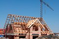 Symbolbild: Haus wird gebaut