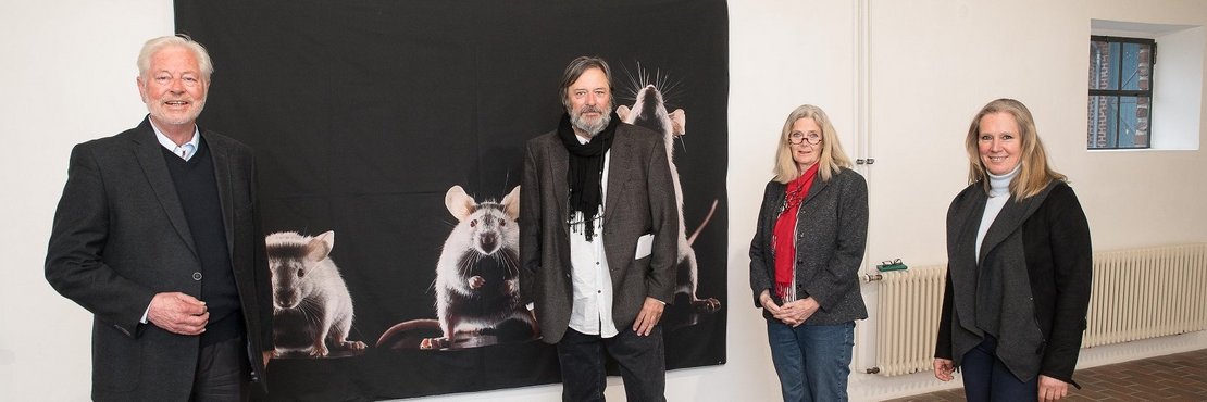 Gruppenfoto von Albert Glöckner, Hans-Jürgen und Heidi Koch und Dr. Kathrin Wappenschmidt