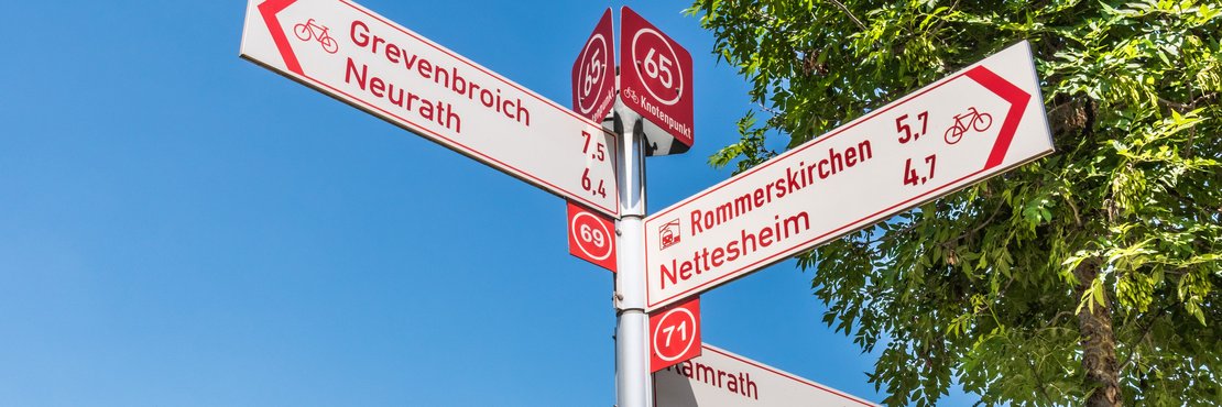 Das Knotenpunktsystem macht Radfahren einfach und flexibel.