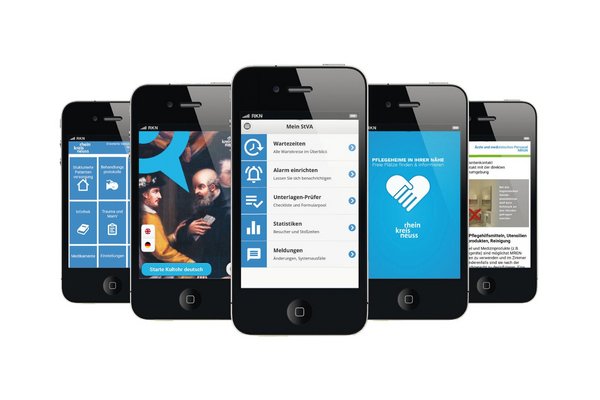 Fünf verschiedene Apps des Rhein-Kreis Neuss