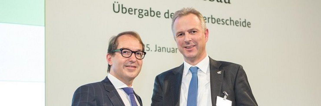 Bundesminister Alexander Dobrindt und Kreisdirektor Dirk Brügge