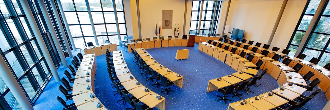 Sitzungssaal des Kreistages in Grevenbroich