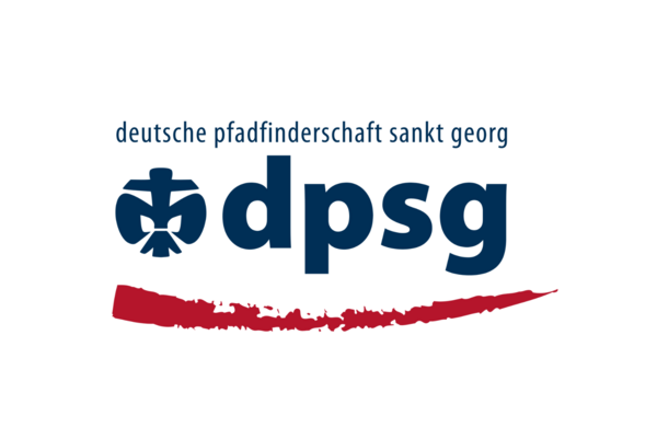 Logo der Deutschen Pfadfinderschaft St. Georg, Schriftzug "Deutsche Pfadfinderschaft St. Georg, dpsg"