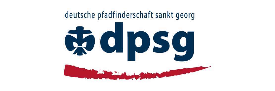 Logo der Deutschen Pfadfinderschaft St. Georg, Schriftzug "Deutsche Pfadfinderschaft St. Georg, dpsg"