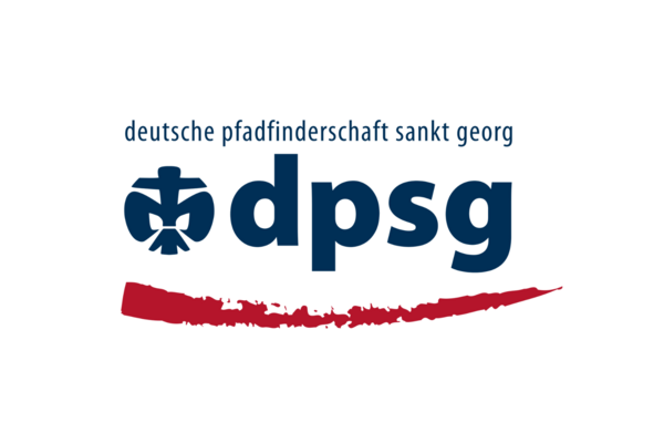 Logo der Deutschen Pfadfinderschaft St. Georg, Schriftzug "Deutsche Pfadfinderschaft St. Georg, dpsg"