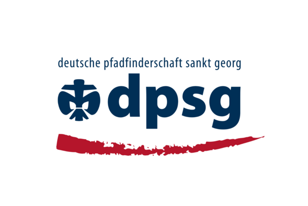 Logo der Deutschen Pfadfinderschaft St. Georg, Schriftzug "Deutsche Pfadfinderschaft St. Georg, dpsg"