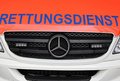 Front eines Rettungswagens