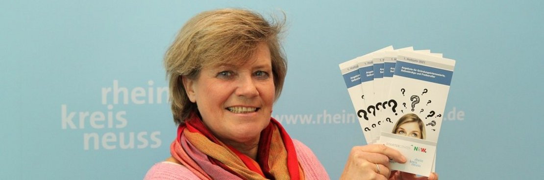 Hildegard Fuhrmann vom Startercenter NRW im Rhein-Kreis Neuss