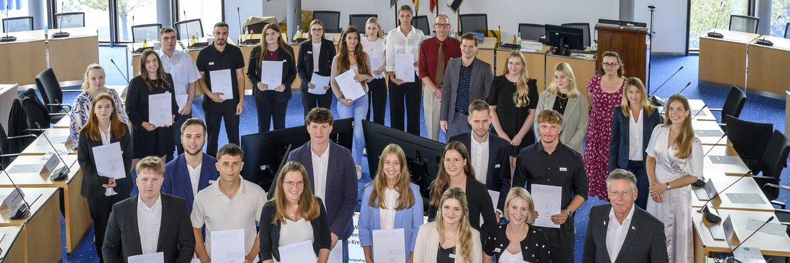 dekoratives Gruppenfoto