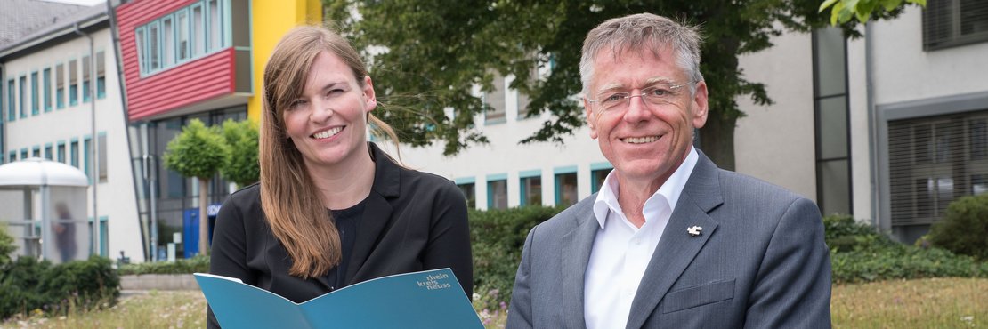 Landrat Hans-Jürgen Petrauschke mit Anja Moll 