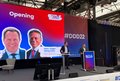 Foto von der Eröffnung des Digital Demo Day durch Landrat Hans-Jürgen Petrauschke und der Düsseldorfer Oberbürgermeister Dr. Stephan Keller.