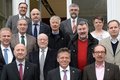 Landrat Hans-Jürgen Petrauschke mit der Arbeitsgruppe für interkommunale Zusammenarbeit des Kreistages