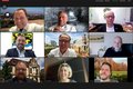 Screenshot der digitalen Konferenz von Landrat und den Bürgermeistern 