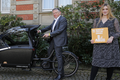 Landrat Hans-Jürgen Petrauschke und Samira Smentkowski, Mobilitätsmanagerin des Rhein-Kreises Neuss