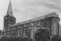 Außenansicht der katholischen Kirche St. Martinus in Nettesheim um 1910