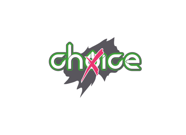 Logo der Jugendeinrichtung Choice in Korschenbroich, Schriftzug "Choice" in neongrün