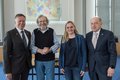 andrat Hans-Jürgen Petrauschke, Hauptreferent Dr. Eckhard Schiffer, Katharina Czudaj vom Kreisgesundheitsamt und Amtsleiter Dr. Michael Dörr