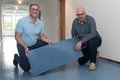 Baudezernent Harald Vieten und Mitarbeiter Jens Kotterba 