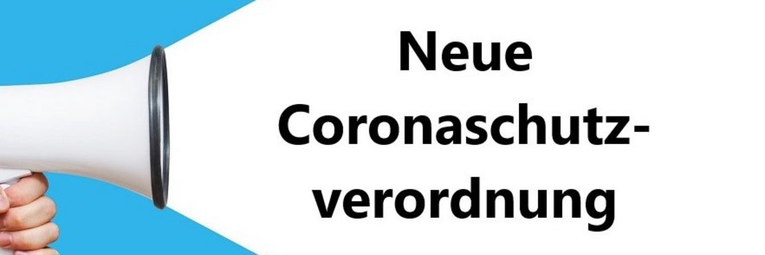 Dekorativ "Neue Coronaschutzverordnung"