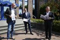 Landrat Hans-Jürgen Petrauschke und Stefan Stelten mit Wolfgang Wappenschmidt