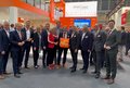 Gruppenfoto auf der Expo Real vor dem Stand des Standort Niederrhein