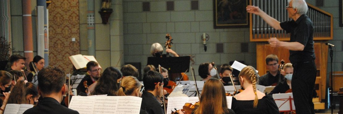 Das Sinfonieorchesters der Kreismusikschule in Jüchen