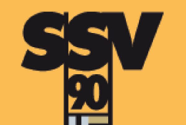 Logo des StadtSportVerband Korschenbroich e.V., Schriftug "SSV 90"