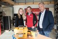 Kreisdirektor Dirk Brügge mit Oliver Knedel und Stefanie Külkens
