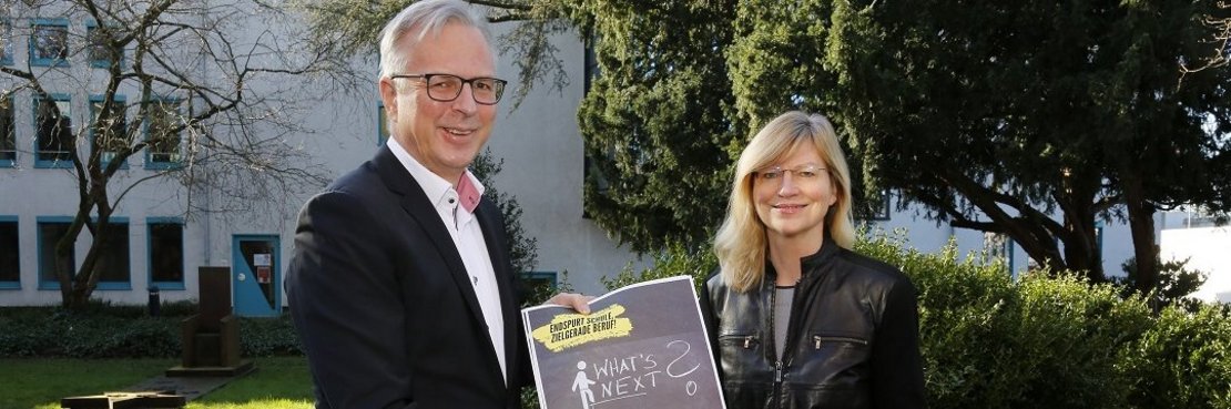 Kreisdirektor Dirk Brügge und Claudia Trampen von der Kommunalen Koordinierung