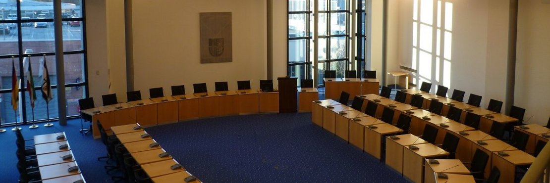 Kreistagssitzungssaal im Kreishaus Grevenbroich