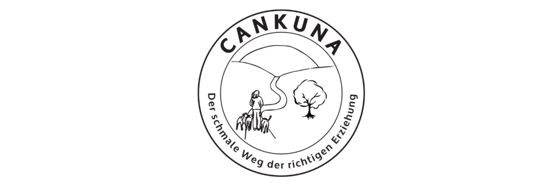 Logo Hundezentrum Cankuna, Schriftzug "Der schmale Weg der richtigen Erziehung"