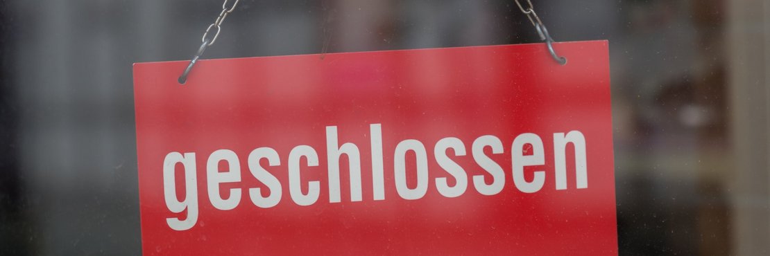 Türschild: Geschlossen