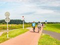 Radfahrer auf Radweg