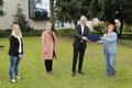 Yvonne Crynen, Sandra Klüser-Hanné, Kreisdirektor Dirk Brügge und Kerstin Tuitje.