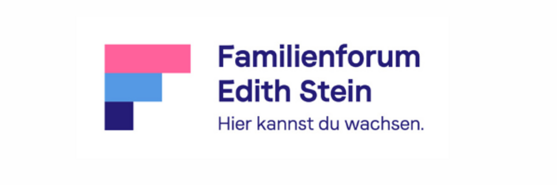 Logo Familienforum Edith Stein mit Schriftzug: Hier kannst Du wachsen.
