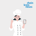 Splashscreen der Infektionsschutzbelehrungs-App © Rhein-Kreis Neuss