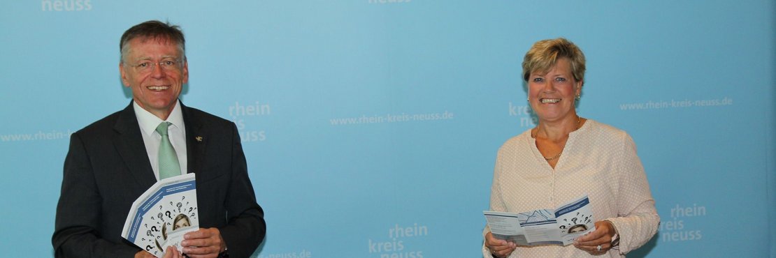 Landrat Hans-Jürgen Petrauschke und Hildegard Fuhrmann
