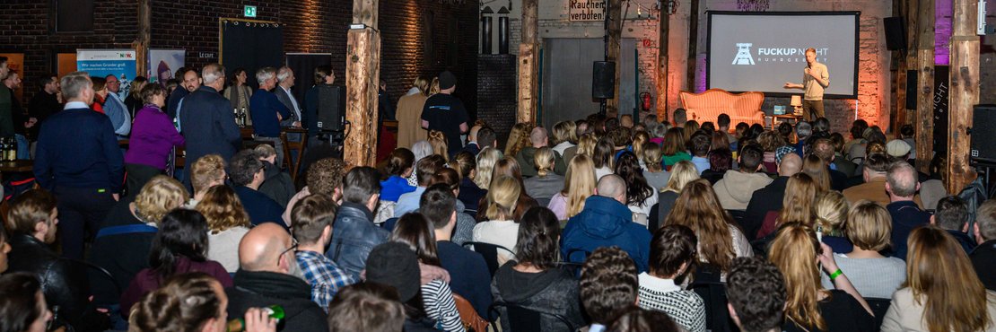 Über 200 Besucher bei „FuckUp Night“ im Gare du Neuss