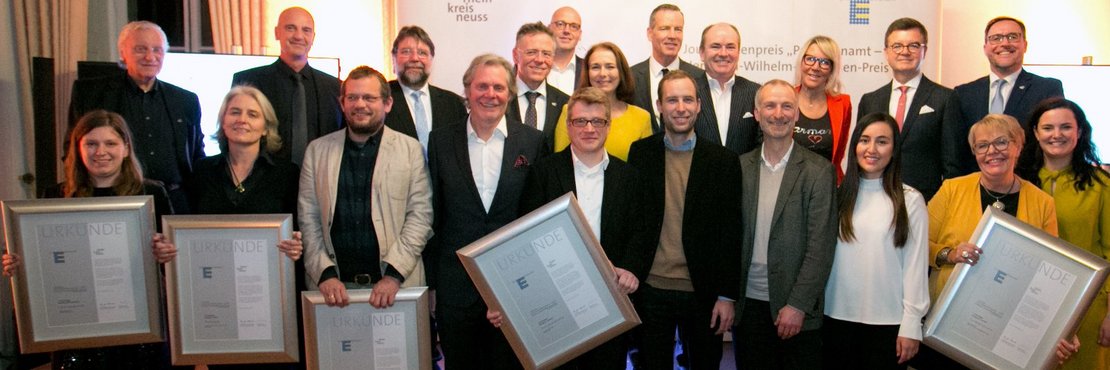 Gruppenfoto der Preisträger 2017 auf der Verleihung